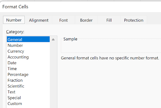 Excel Number Format group on the Home tab ribbon