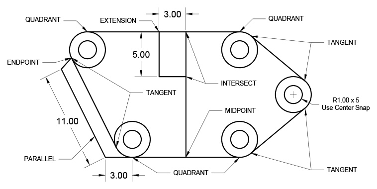 object snap cheat sheet