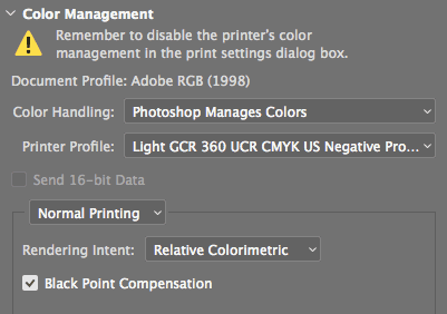 printing set