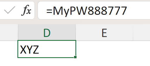 Excel password prompt dialog for worksheet or workbook protection