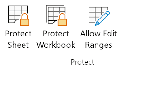 Excel Format Cells Protection tab showing Locked and Hidden checkboxes