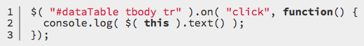 jQuery api example