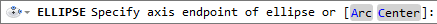 ellipse tool command line