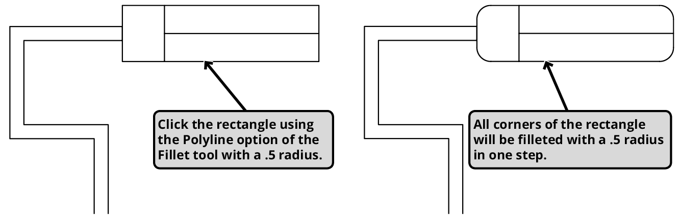 The Fillet Command: AutoCAD Tutorial