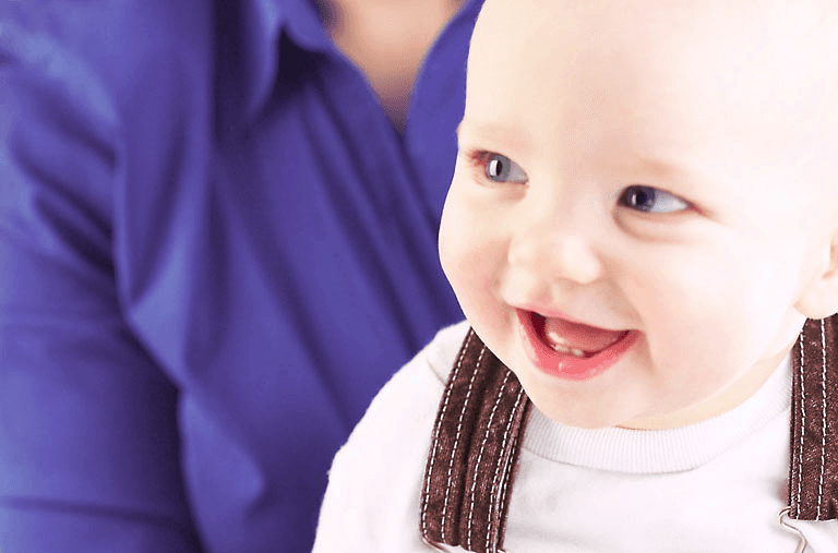 smiling baby done
