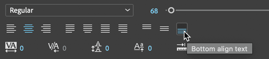 bottom align text