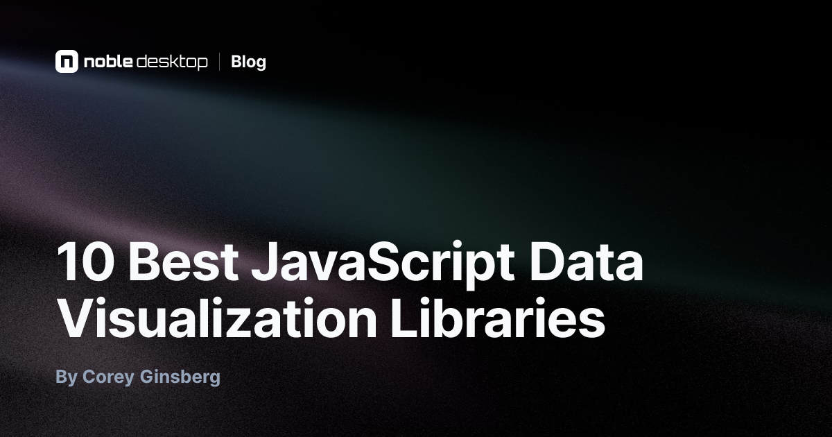 10 Best JavaScript Data Visualization Libraries — Data Analytics