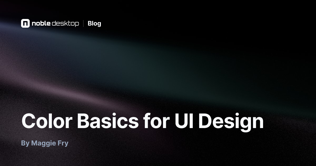 Color Basics for UI Design — UX Design