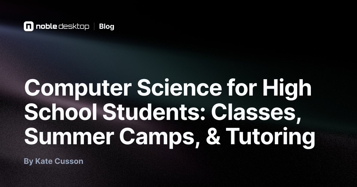 Computer Science for High School Students: Classes,...
