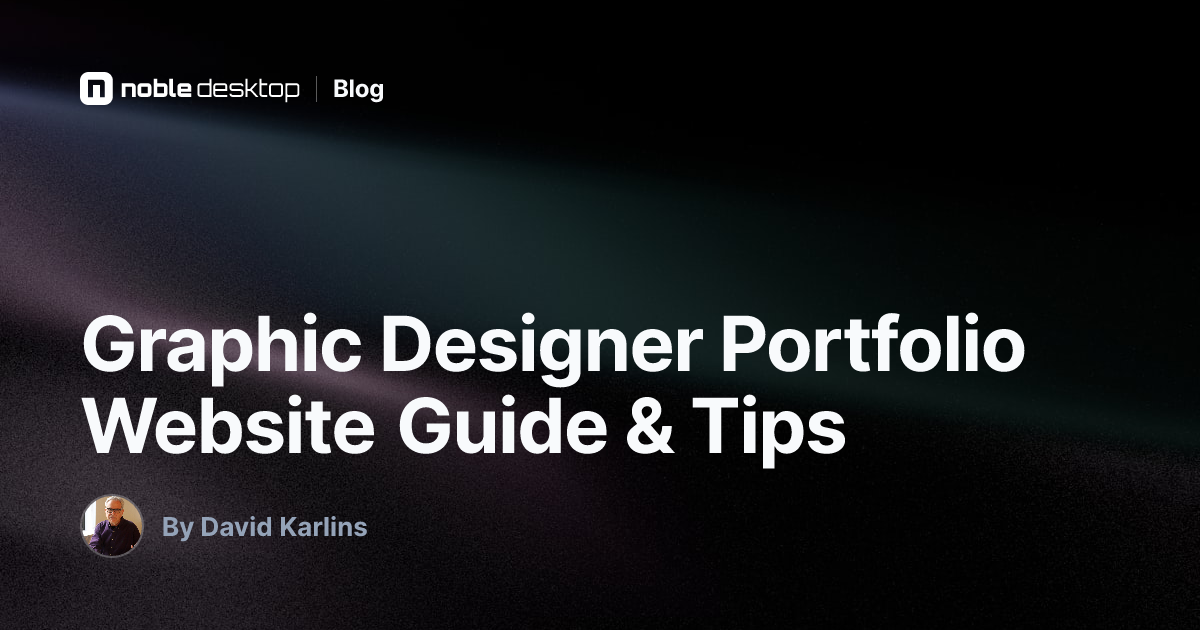 Graphic Designer Portfolio Website Guide & Tips — by David Karlins
