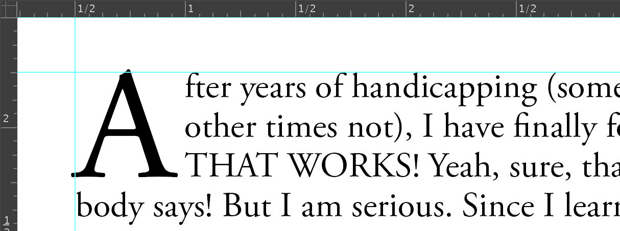 make millions drop caps text wrap