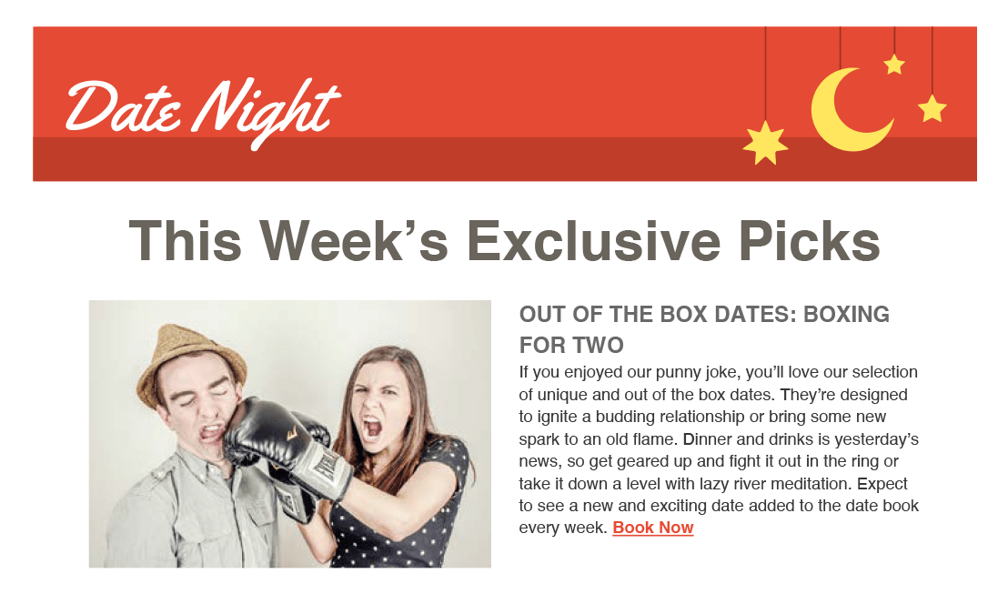 email mockup 2 column