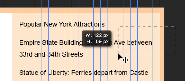 sidebar selection box