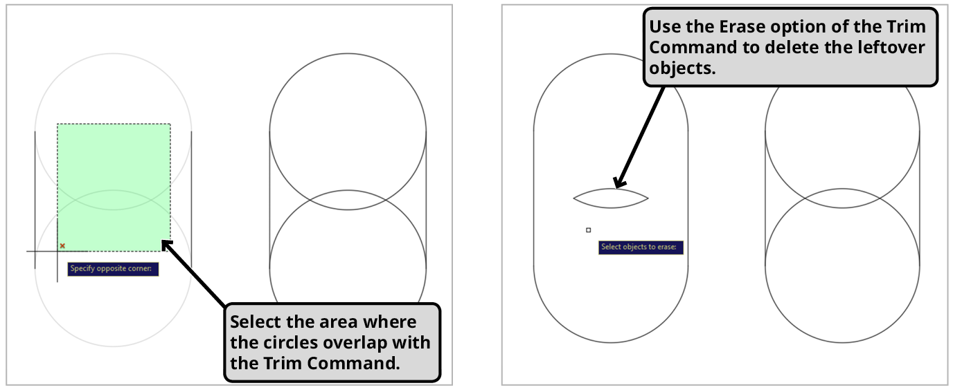 trim command select delete