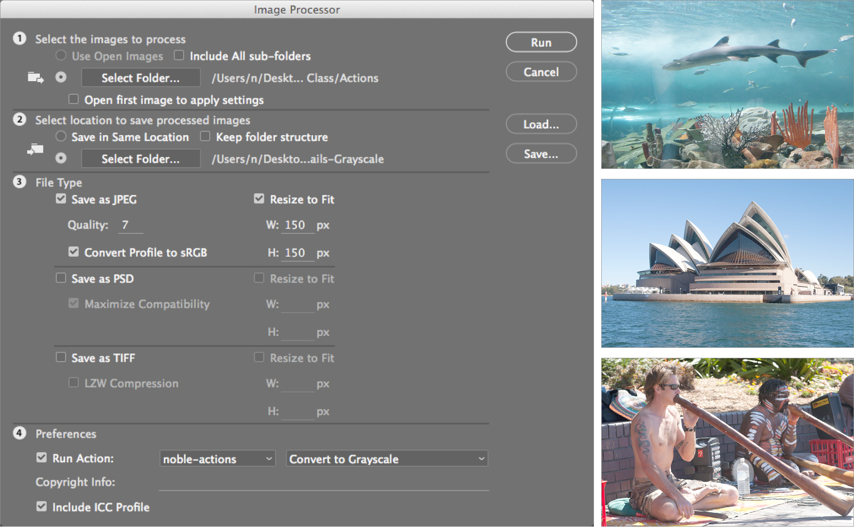 image processor batch actions