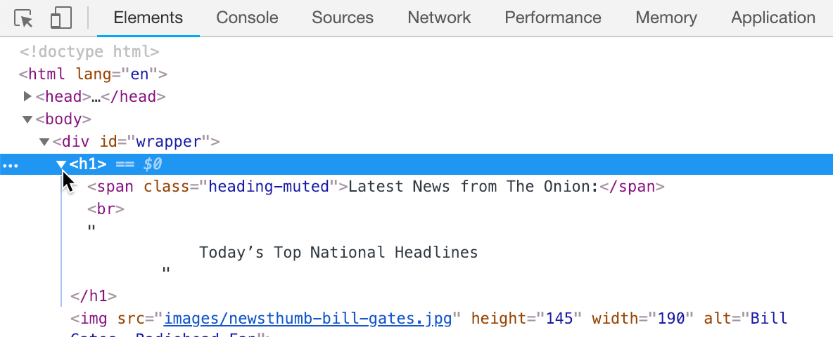 browser inspector html element2