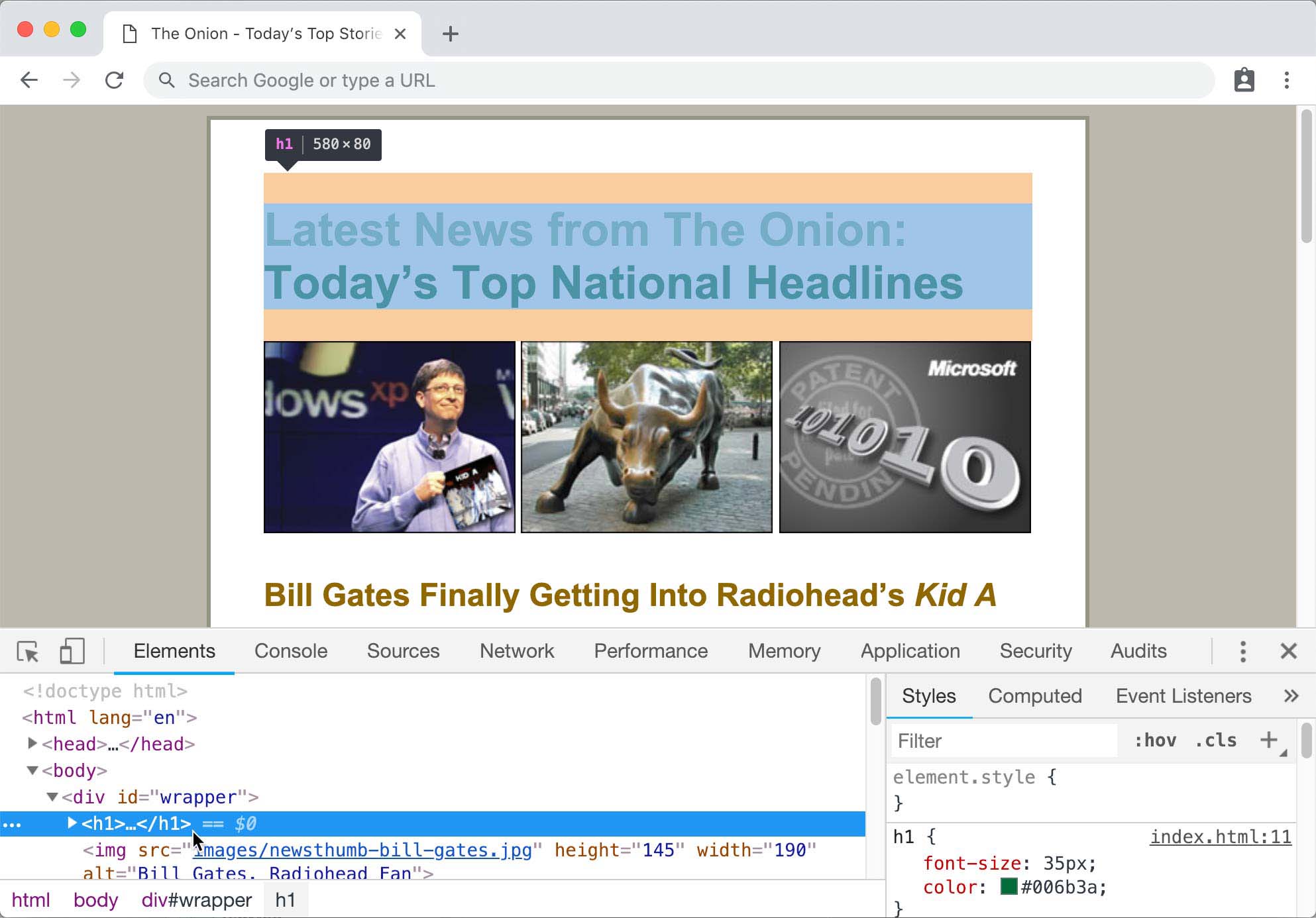 using browser dev preview