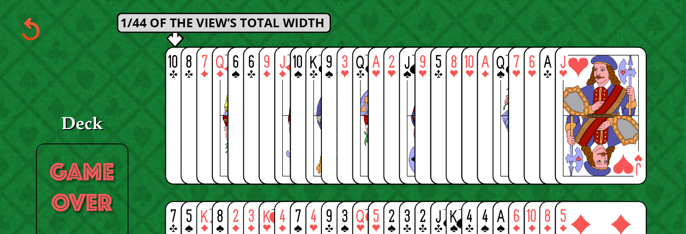 cardLayoutDistance example