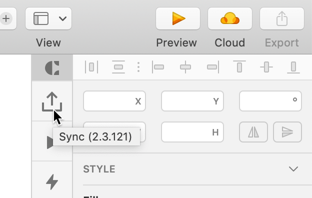 invision open sync panel