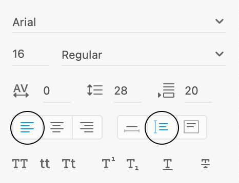 text settings nyc text