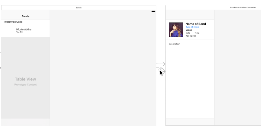 split view delete segue
