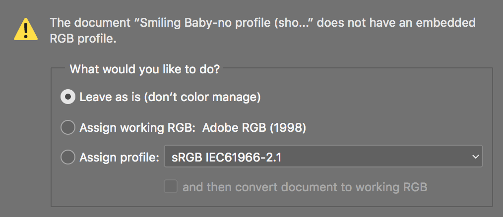 missing profile second way