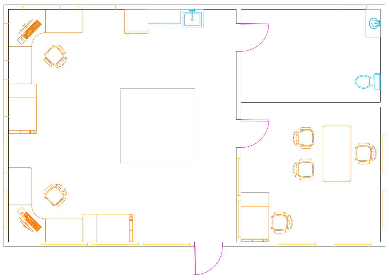 design center finish placing blocks
