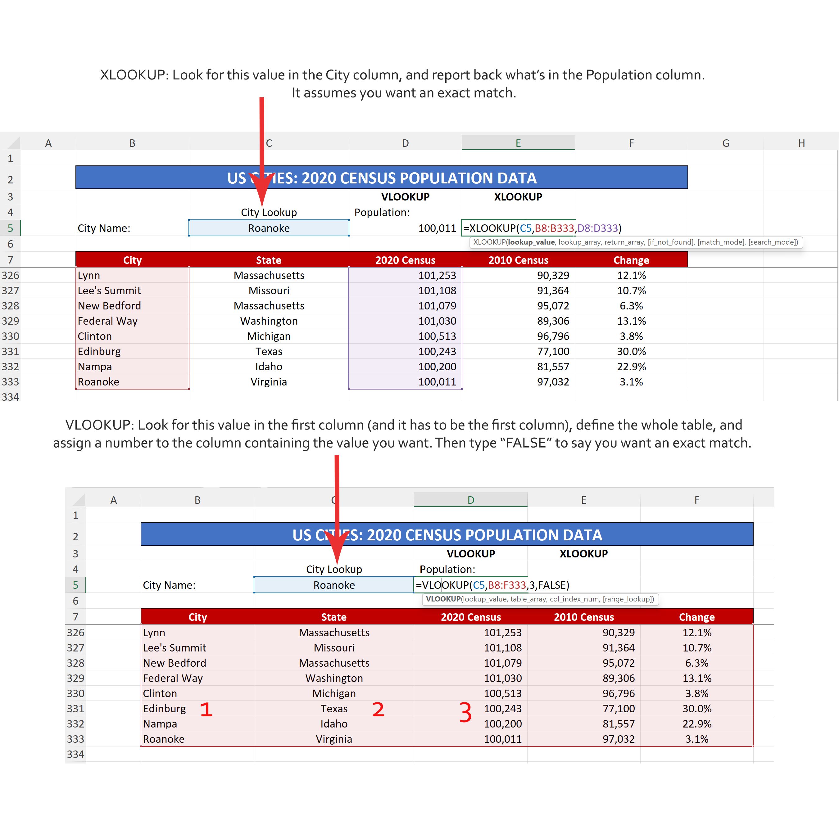 XLOOKUP Vs VLOOKUP