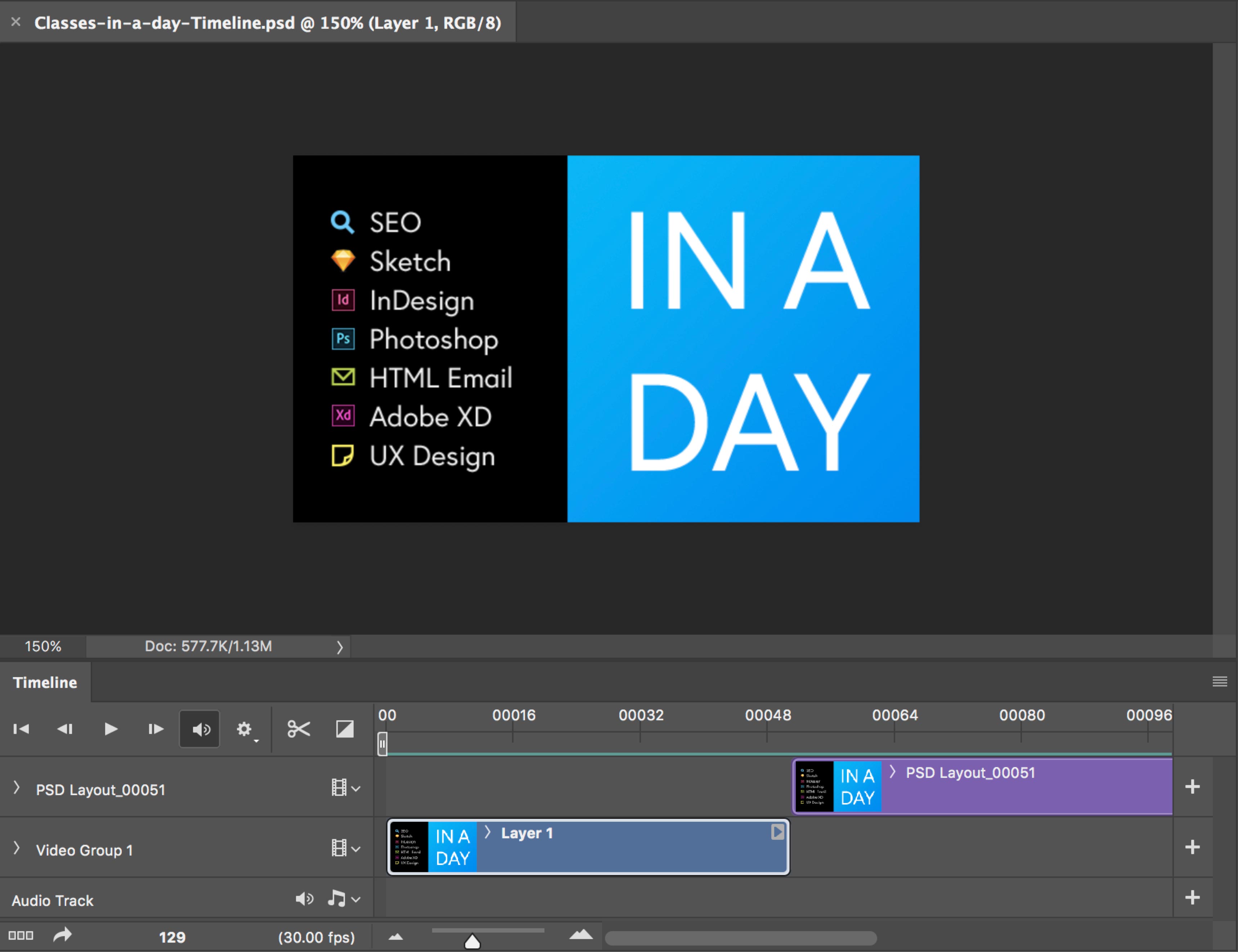 preview animated gif Photoshop