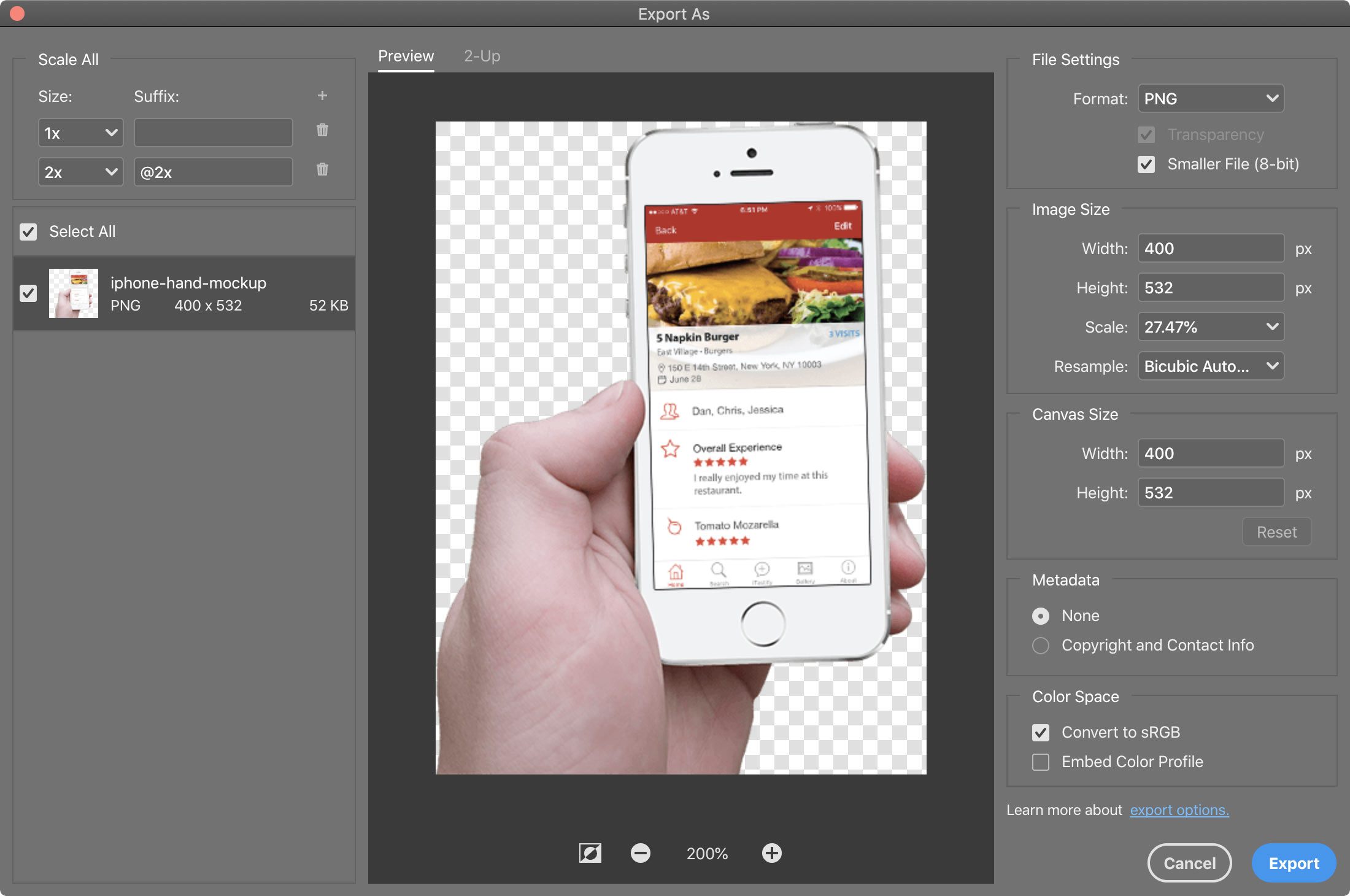 preview optimizing png and gif