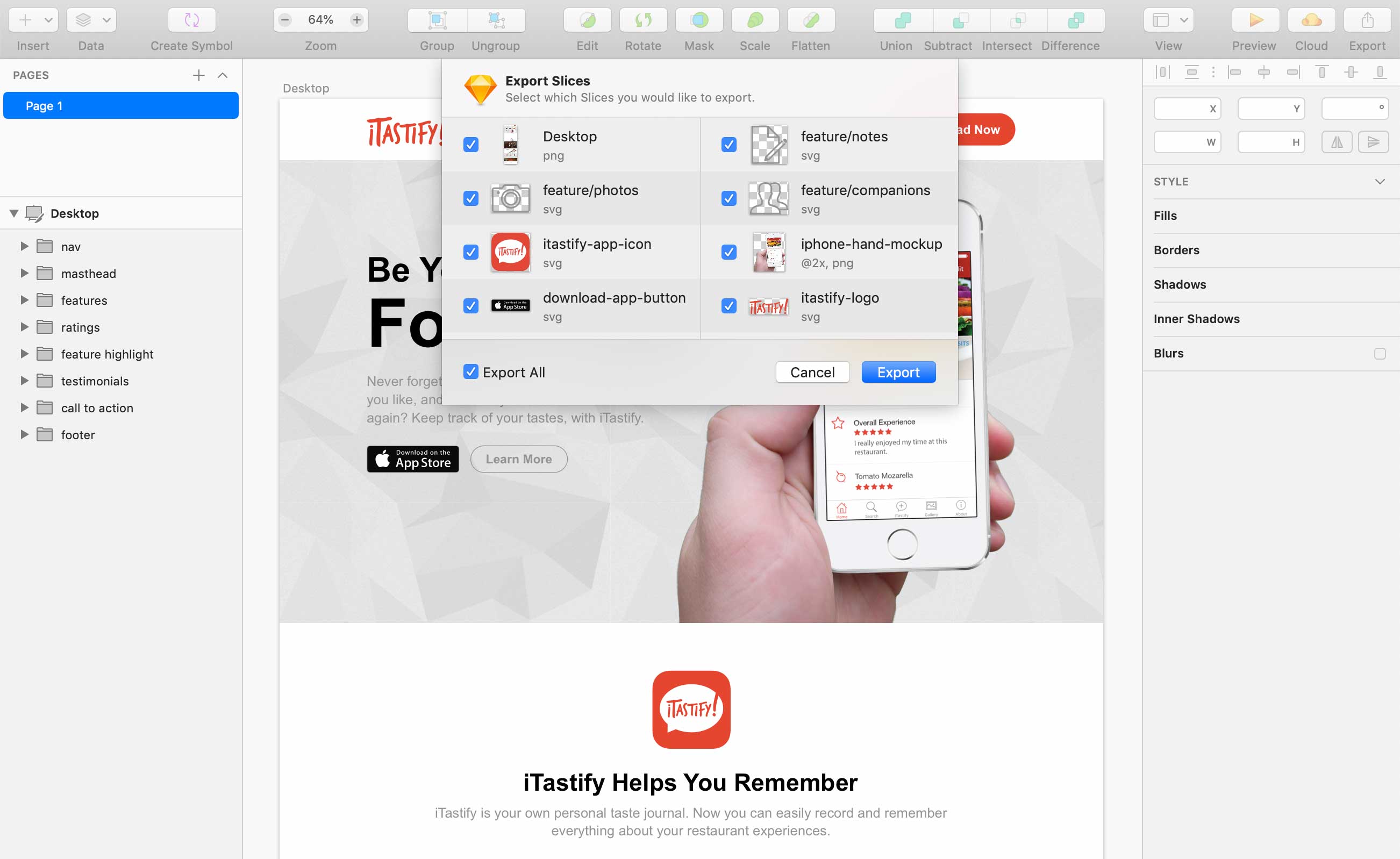 exporting svg png preview