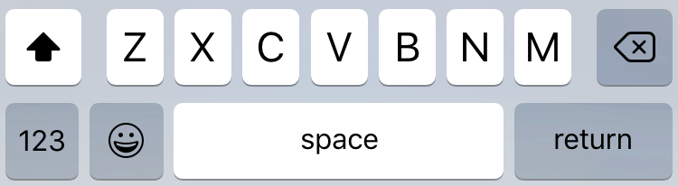 iOS simulator keyboard return