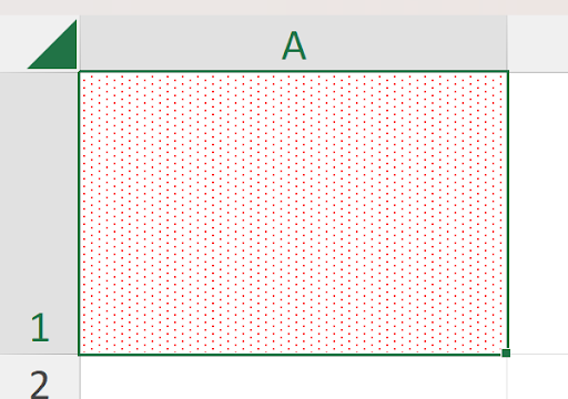 Example of overly formatted cell with multiple effects applied