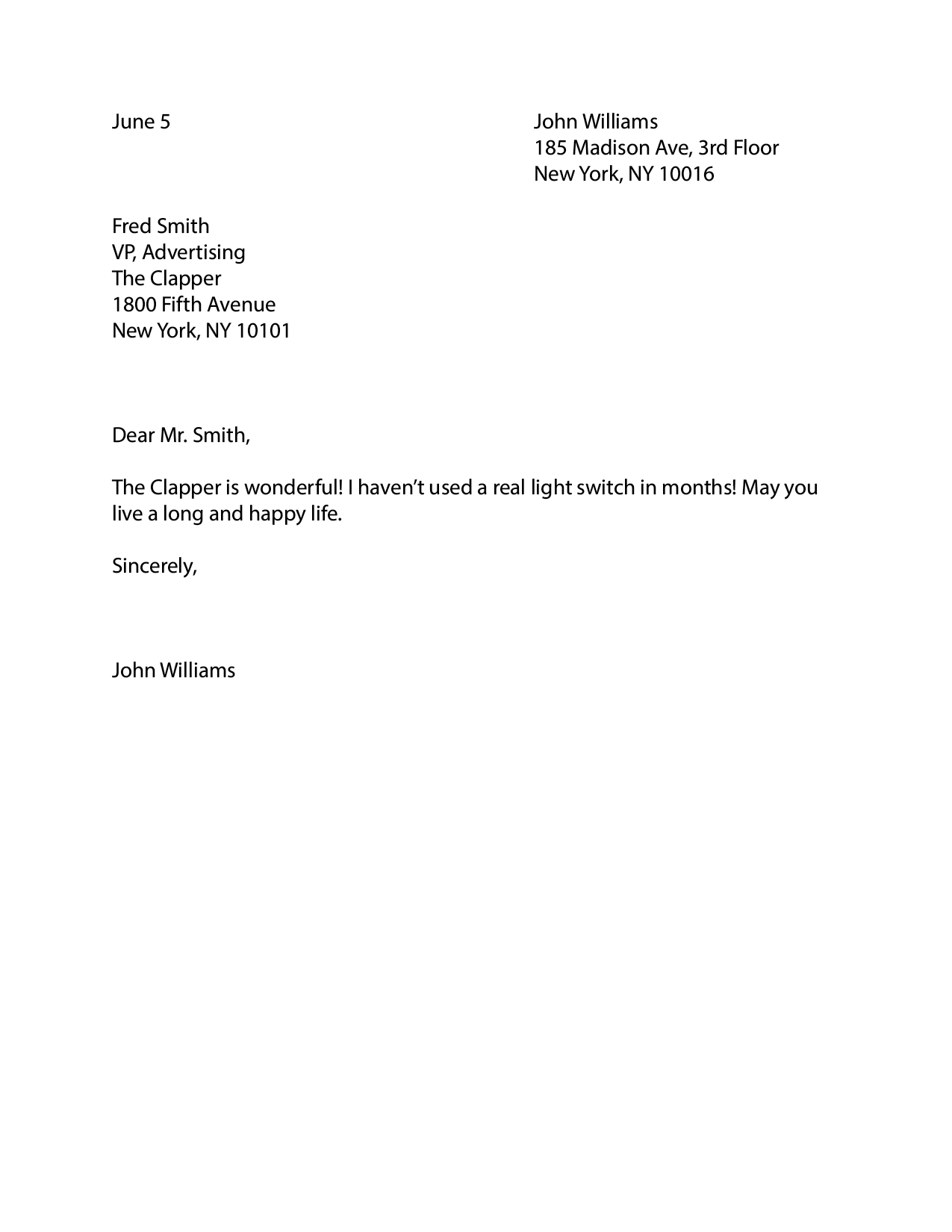 letter creation done