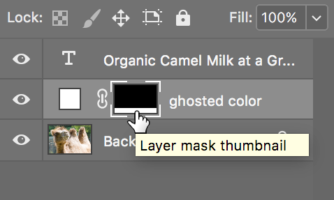 ghosting part of an image select layer mask