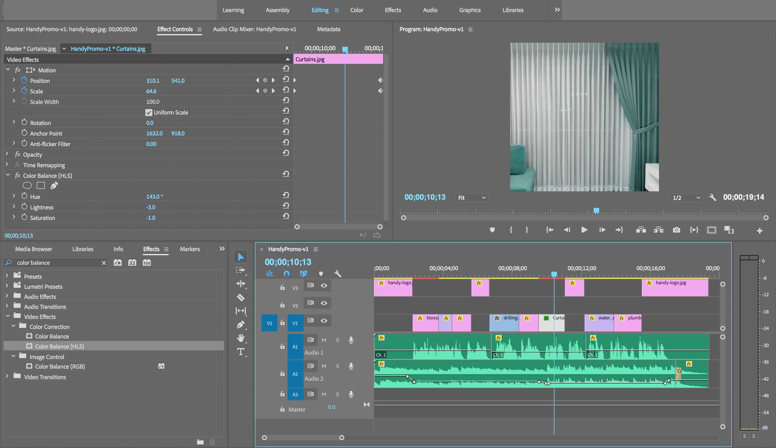 ex prev handy color correct