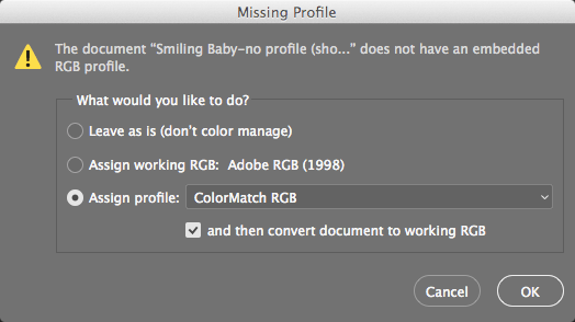 missing profile fast way