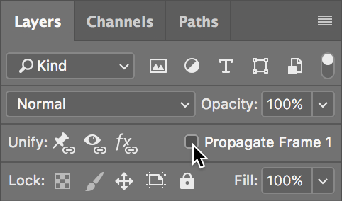 propagate frame 1 uncheck