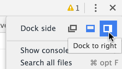 chrome dock to right
