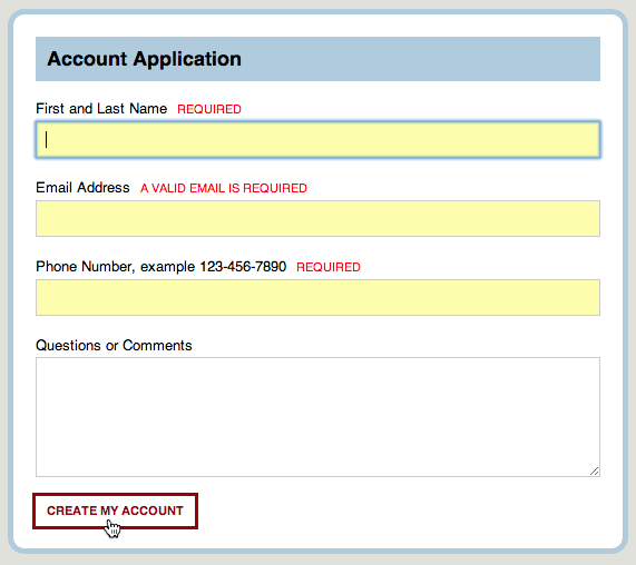 form validation jQuery