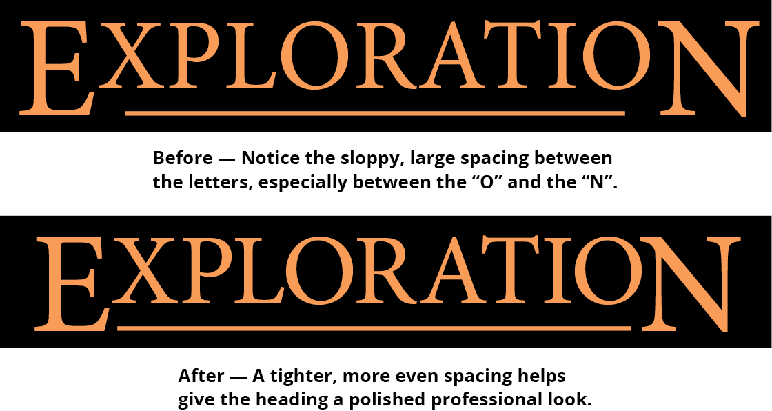 kerning tracking exercise preview