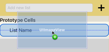 lists add image view to content view