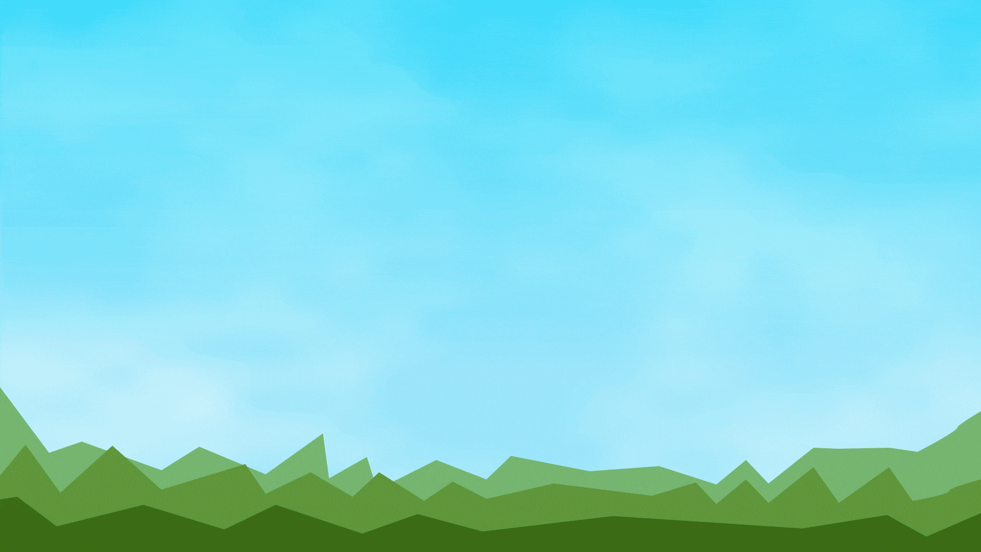 Moving animation gif of a watering can pouring water onto grass where a pink flower grows in place. The word 'flow' comes into the frame after the flower sprouts.