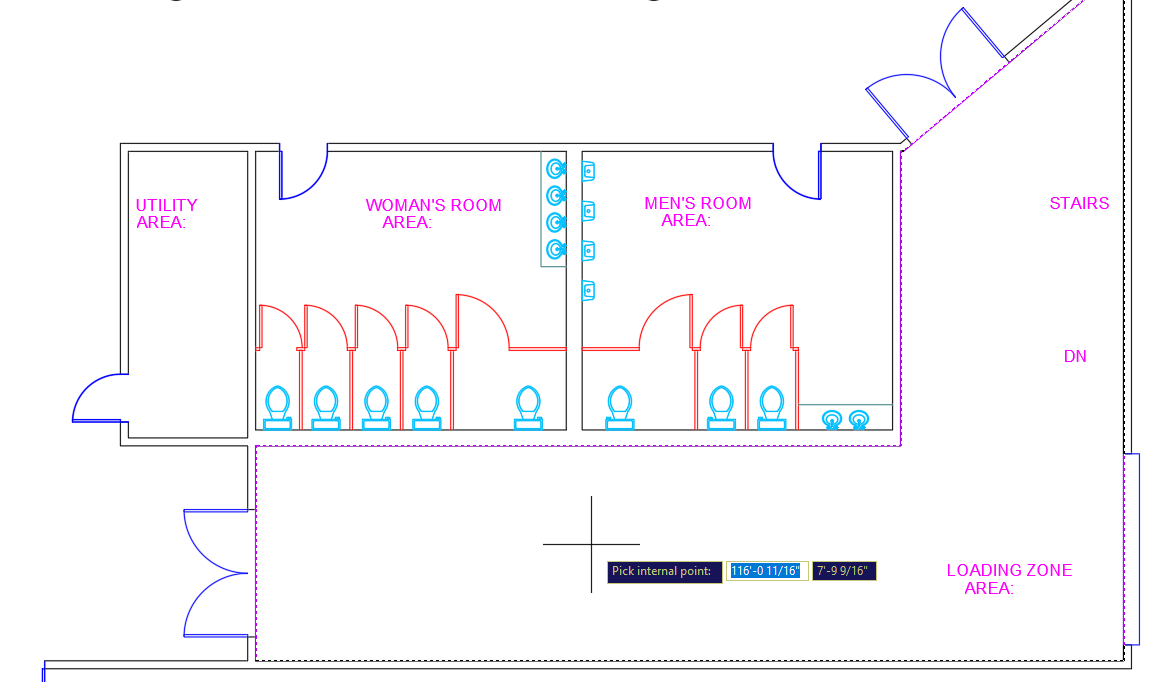 furniture showroom boundary pick point