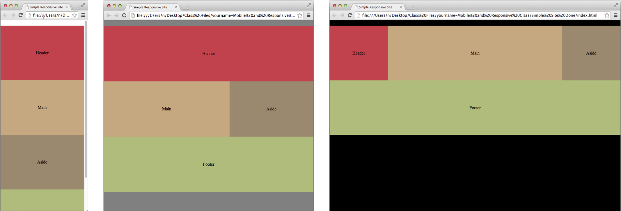 preview simple responsive site