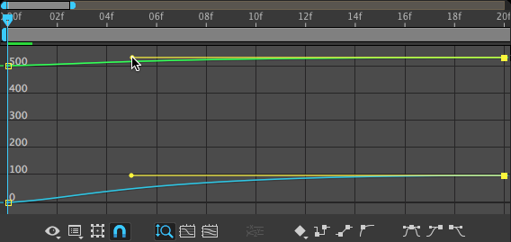 graph editor drag second keyframes