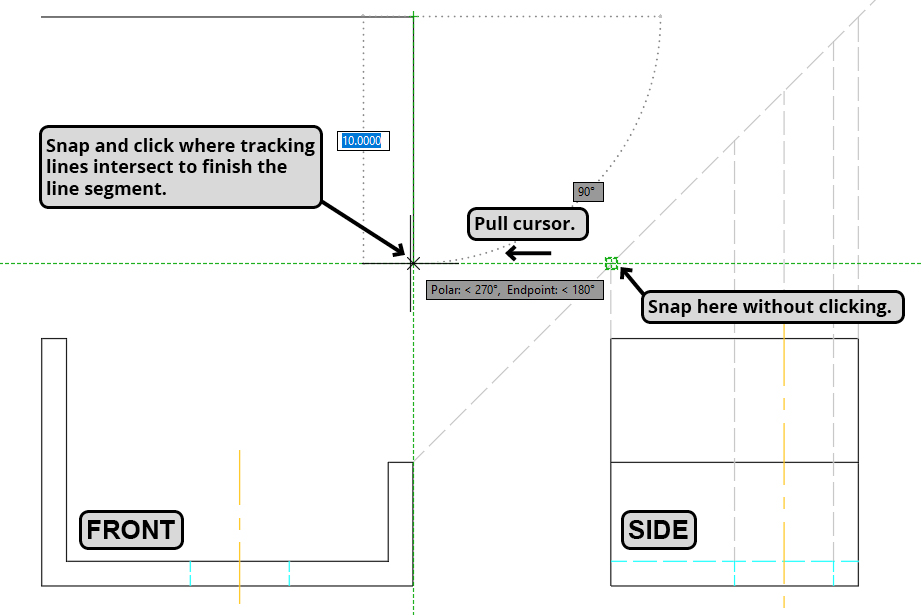 object snap tracking 4