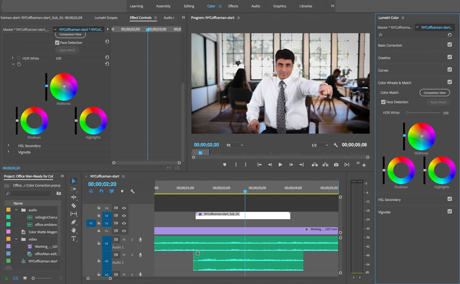 ex prev office man color