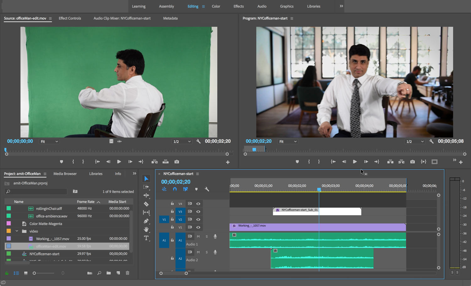 ex prev officeman greenscreen