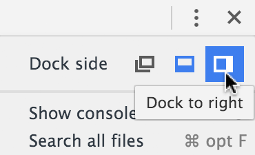 chrome dock to right